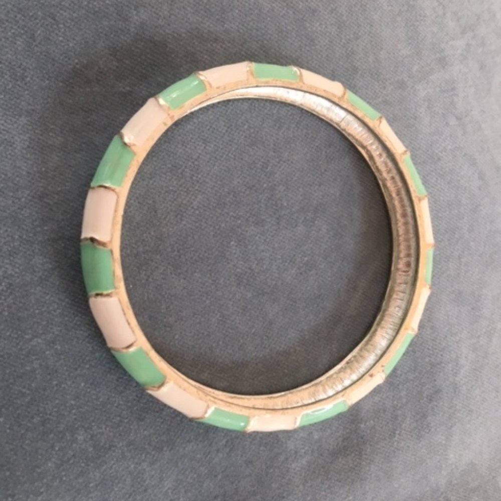 Enamel bangle bracelet